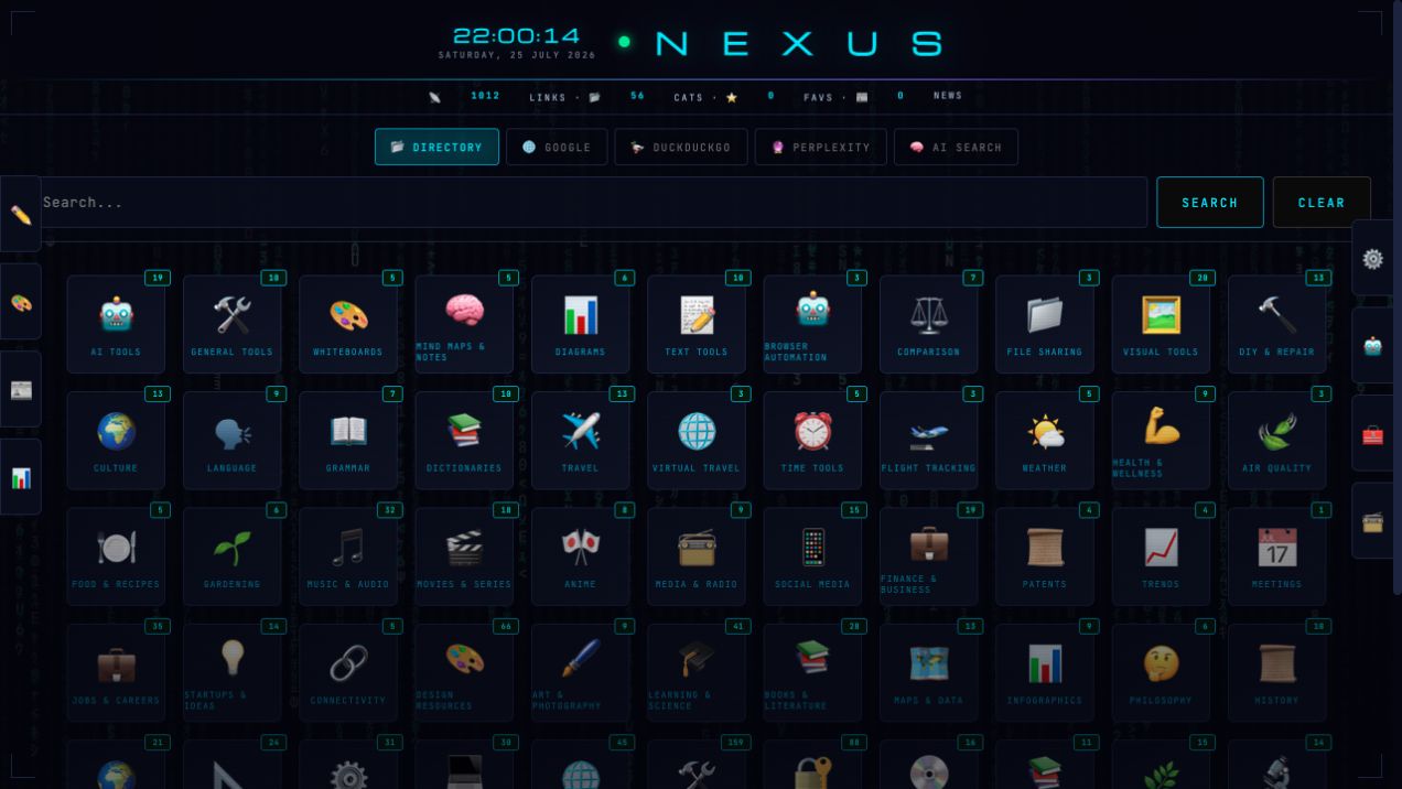 Nexus PDA searchable resource directory